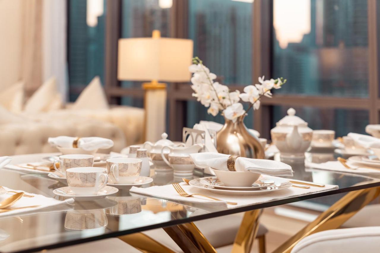 Elite Royal Apartment - Panoramic Full Burj Khalifa, Fountain & Skyline View - Baron Dubai Eksteriør bilde